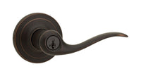 Kwikset SmartKey Tustin Venetian Bronze Entry Lockset KW1 1-3/4 in.