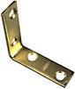 National Hardware 2 in. H X 0.63 in. W X 0.08 in. D Brass-Plated Steel Inside Corner Brace