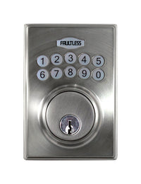 Faultless Satin Nickel Metal Electronic Deadbolt