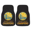 NBA - Golden State Warriors 2018 NBA Champions Carpet Car Mat Set - 2 Pieces