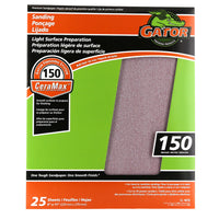 Gator CeraMax 11 in. L x 9 in. W 150 Grit Ceramic Sandpaper 1 pk (Pack of 25)