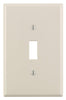 Leviton Almond 1 gang Nylon Toggle Wall Plate 10 pk