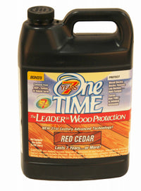 One TIME Semi-Transparent Red Cedar Wood Preservative 1 gal. (Pack of 4)