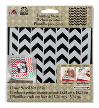 Plaid FolkArt Chevron Paste Stencil (Pack of 3)