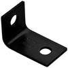 National Hardware 2.5 in. H X 1.5 in. W X 0.125 in. D Black Carbon Steel Inside Corner Brace