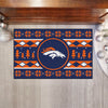 NFL - Denver Broncos Holiday Sweater Rug - 19in. x 30in.