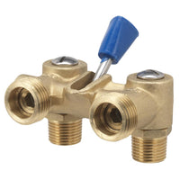 Homewerks 1/2 in. MPT X 3/4 in. MHT Brass Dual Washing Machine Shut-Off Valve - Deal of The Week