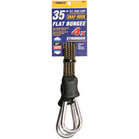 Cargoloc 89952 35" X 3/4" Black & Tan Snap Hook Flat Bungee Cord