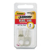 Jandorf 6 Ga. Uninsulated Wire Electrical Lug Silver 2 pk