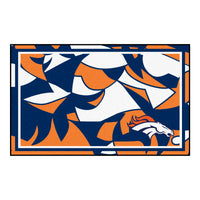 NFL - Denver Broncos XFIT 4ft. x 6ft. Plush Area Rug