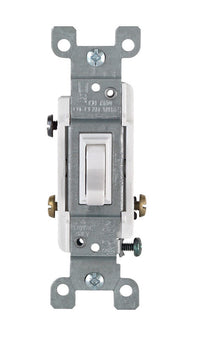 Leviton Heavy-Duty 15 amps Toggle Switch White 1 pk