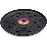 Down Under 17 in. D Plastic Plant Saucer Black