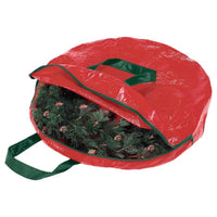 Whitmor Black/Red Wreath Storage Bag (Pack of 6)