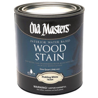 Old Masters Semi-Transparent Pickling White Water-Based Latex Wood Stain 1 qt. (Pack of 4)