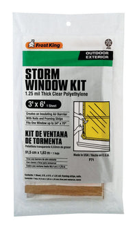 Frost King Clear Outdoor Storm Window Kit 36 in. W X 72 in. L