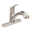 Moen Renzo One Handle Stainless Steel Pull-Out Kitchen Faucet