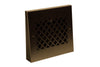 Steelcrest Designer 13-Inch Oil-Rubbed Bronze Gravity Baseboard Vent With Air-Volume Damper & Concealed Mounting Holes