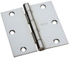 National Hardware 3-1/2 in. L Polished Chrome Door Hinge 1 pk