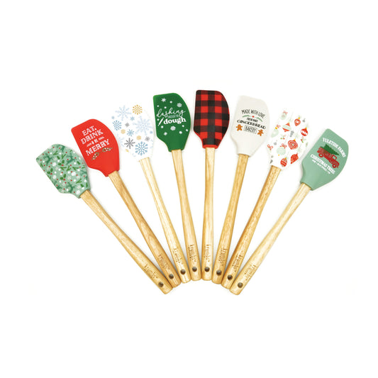 Krumbs Kitchen Assorted Silicone Christmas Spatula (Pack of 24)