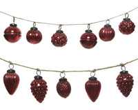 Decoris Bauble And Acorn Garland (Pack of 6)