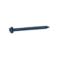 Grip-Rite 1/4 in.  x 2-1/4 in. L Hex Drive Hex Washer Head Concrete Screws 1 lb. 100 pk