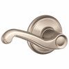 Schlage Flair Satin Nickel Passage Lockset 1-3/4 in.