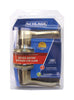 Schlage Flair Satin Nickel Entry Lockset 1-3/4 in.