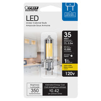 Feit T4 GY8.6 LED Bulb Warm White 35 Watt Equivalence 1 pk