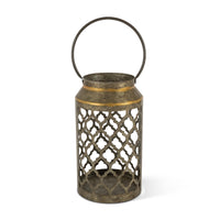 Gerson Lantern Decorative Lantern Galvanized Metal 1 pk