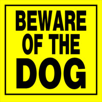 Hillman English Yellow Beware Sign 11 in. H X 11 in. W (Pack of 6)