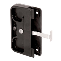 Prime-Line Zinc-Plated Black Plastic Latch and Pull 1 pk