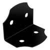 National Hardware Hartley 3.5 in. H X 5 in. W X 3.5 in. D Black Steel Flat Corner Brace