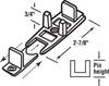 Prime-Line Matte White Plastic By-Pass Guide 2 pc