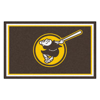 MLB - San Diego Padres Swinging Friar 4ft. x 6ft. Plush Area Rug