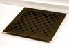 Steelcrest Designer 10 X 10 Wall /Ceiling Oil-Rubbed Bronze Supply Vent Cover With Air-Volume Damper & Face Mounting Screw Holes