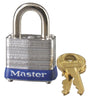 Master Lock 1.4 in. H X 1-1/8 in. W Laminated Steel 4-Pin Cylinder Padlock Keyed Alike