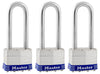 Master Lock 4-11/16 in. H X 1-3/4 in. W Laminated Steel Double Locking Padlock Keyed Alike