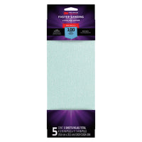 3M Pro Grade Precision 11-1/4 in. L X 4-3/16  W 100 Grit Aluminum Oxide Drywall Sanding Sheet 5 pk