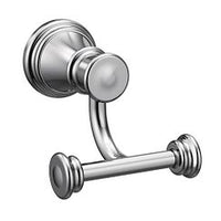 CHROME DOUBLE ROBE HOOK