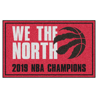 NBA - Toronto Raptors 2019 NBA Champions 5ft. x 8 ft. Plush Area Rug