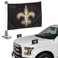 NFL - New Orleans Saints Ambassador Car Flags - 2 Pack