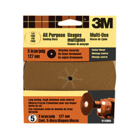 3M 5 in. Aluminum Oxide Center Mount Sanding Disc 120 Grit Fine 5 pk (Pack of 10)