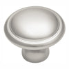 Hickory Hardware Round Cabinet Knob 1-3/8 in. D 1-1/16 in. Satin Nickel Silver 10 pk (Pack of 5)