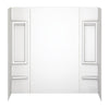 Delta 58 in. H X 29.5 in. W X 61.50 in. L White Shower Wall