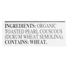 Riceselect Couscous, Pearl, Plain Organic  - Case of 4 - 24.5 OZ