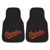 MLB - Baltimore Orioles Script Carpet Car Mat Set - 2 Pieces