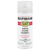 Rust-Oleum Stops Rust Satin Clear Spray Paint 12 oz. (Pack of 6)