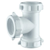 PlumbCraft 1-1/2 in. D Plastic 3-Way Coupling Tee