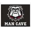 University of Georgia Black Man Cave Rug - 34 in. x 42.5 in.