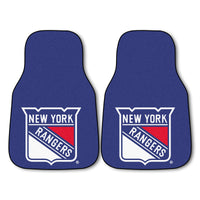 NHL - New York Rangers Carpet Car Mat Set - 2 Pieces